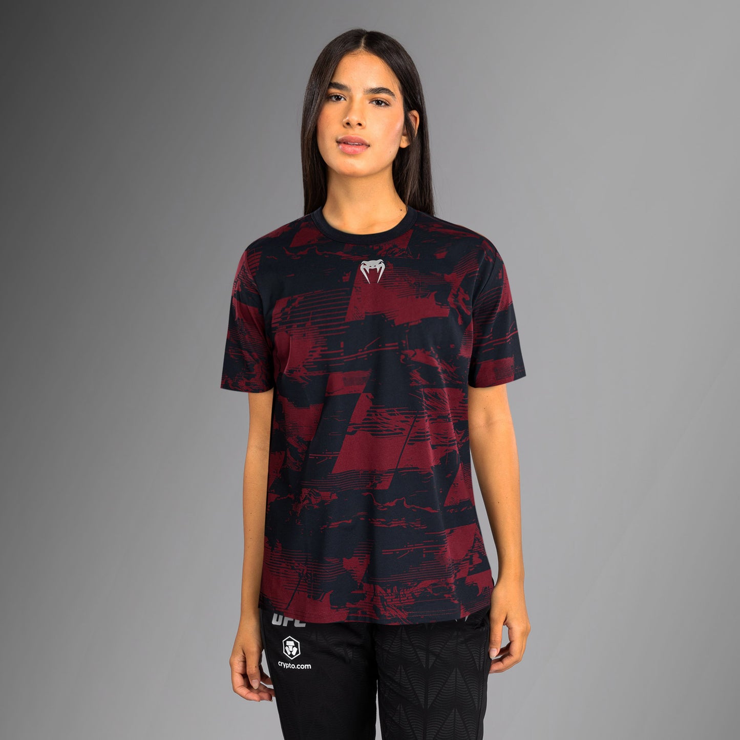 UFC Zenith by Venum Authentic Fight Week Camiseta de manga corta Mujer - Azul marino/Burdeos/Plateado