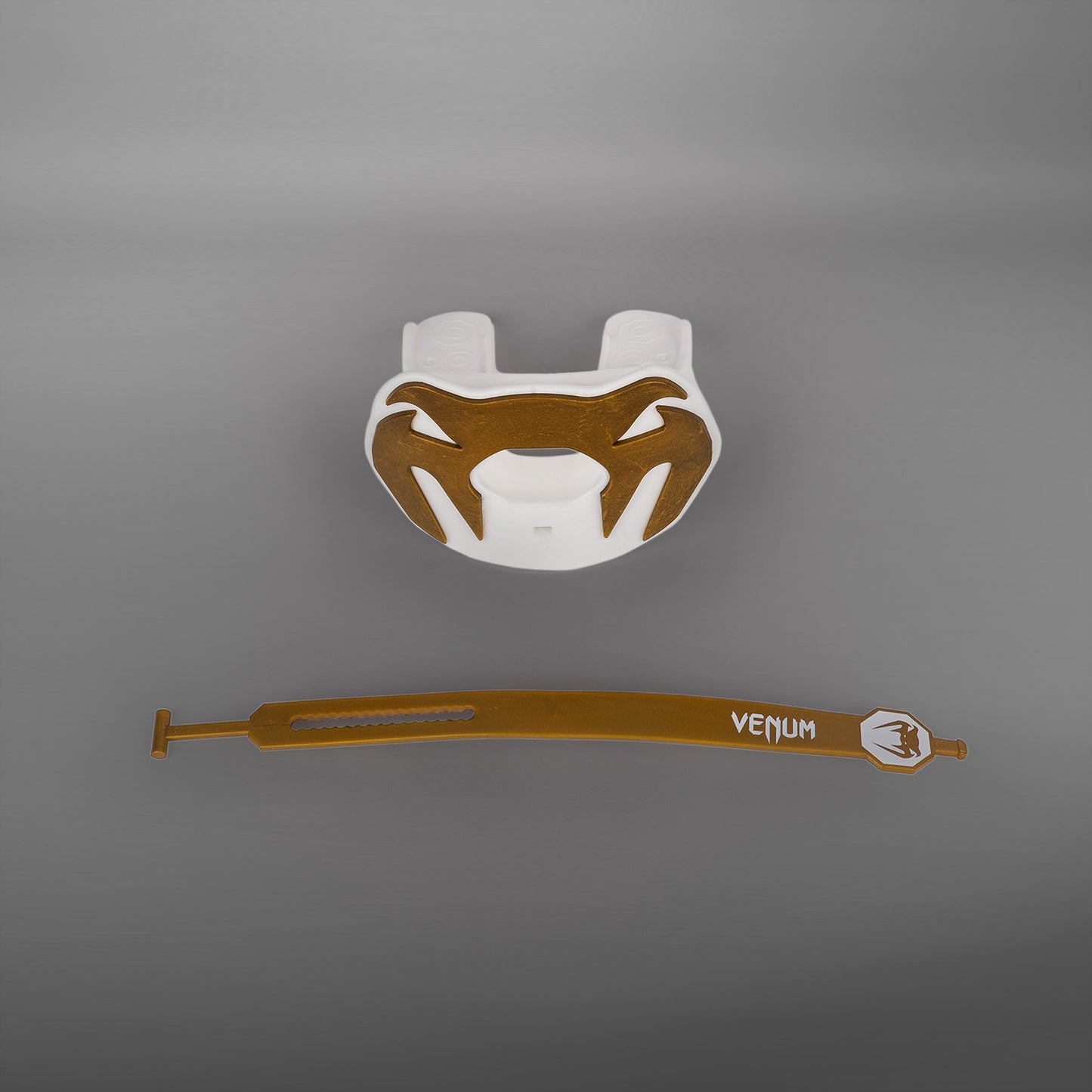 Venum Elite Protector Bucal Edición Logo - Blanco/Dorado