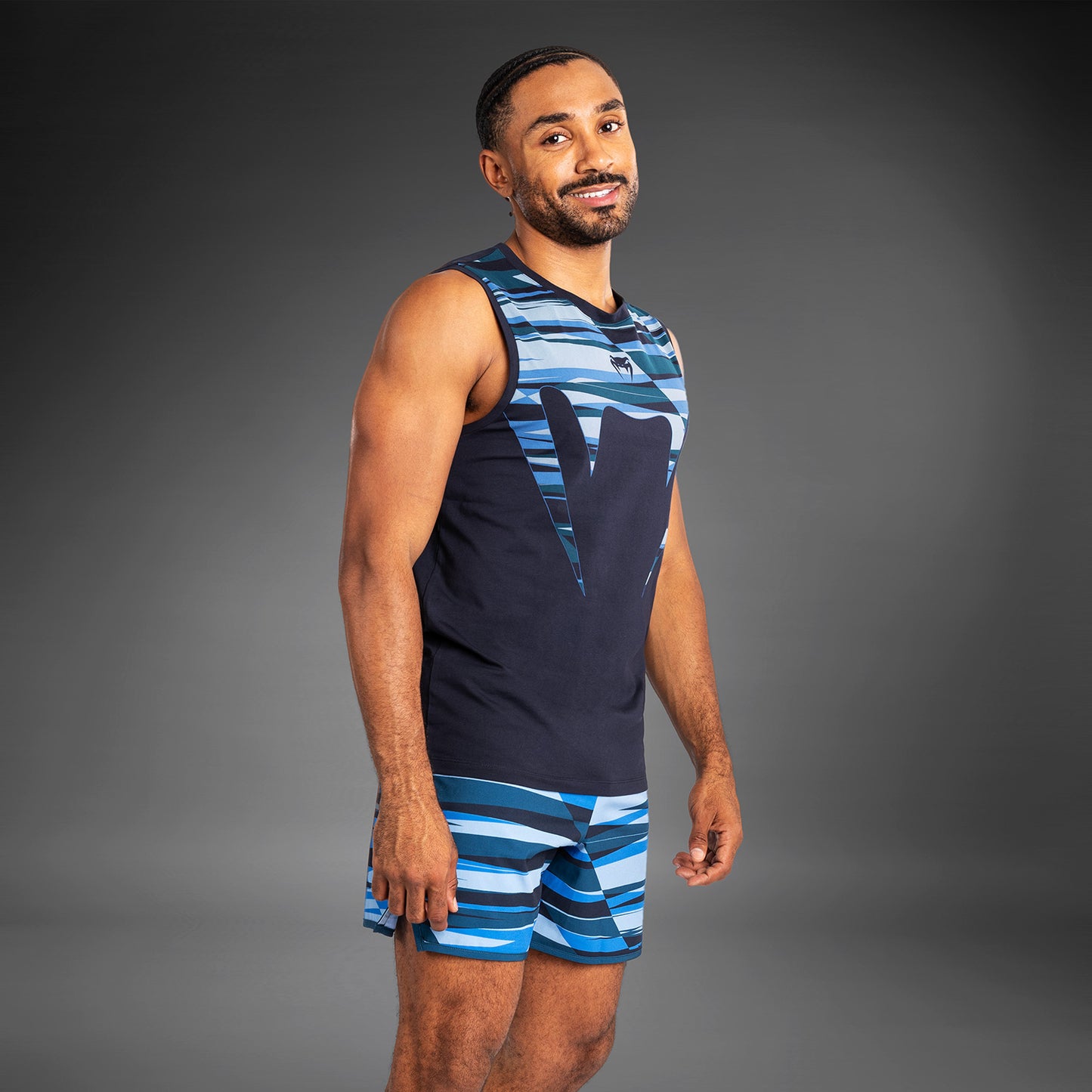 Venum Rapid Camiseta de Tirantes para Hombre - Snake Head - Azul Ámbar