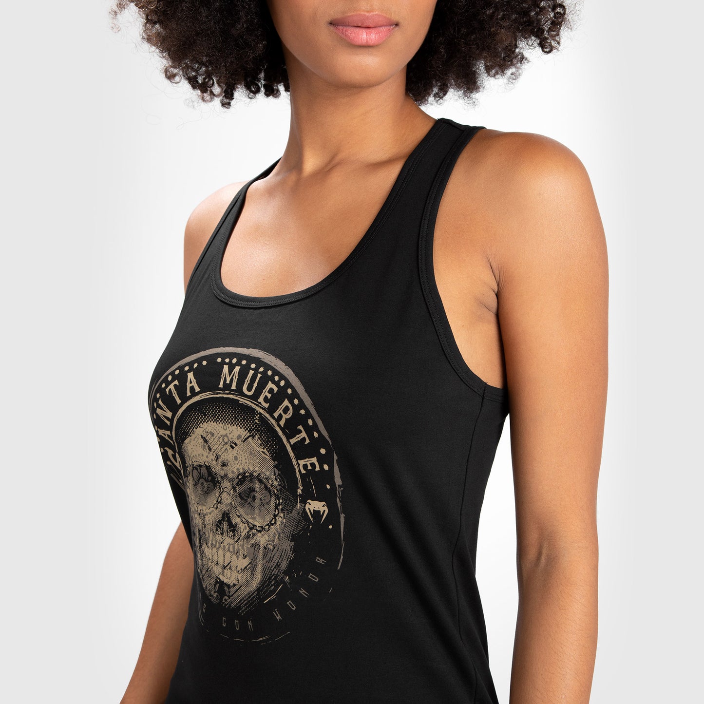 Camiseta de tirantes Venum Santa Muerte Dark Side para mujer - Negro/Marrón