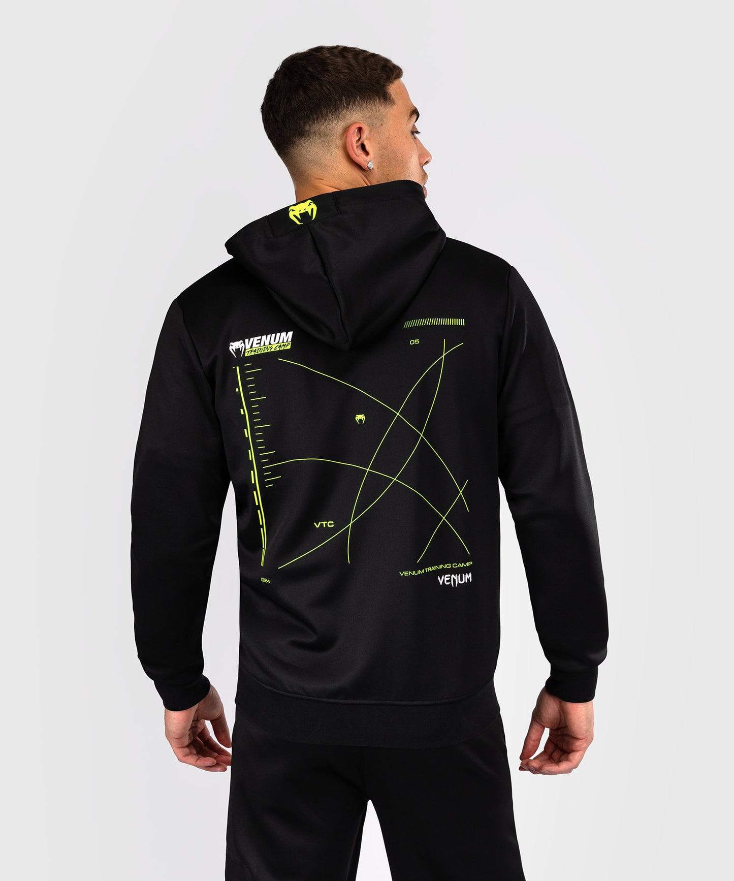 Venum Training Camp 4.0 Sudadera con capucha y cremallera - Negro/Verde