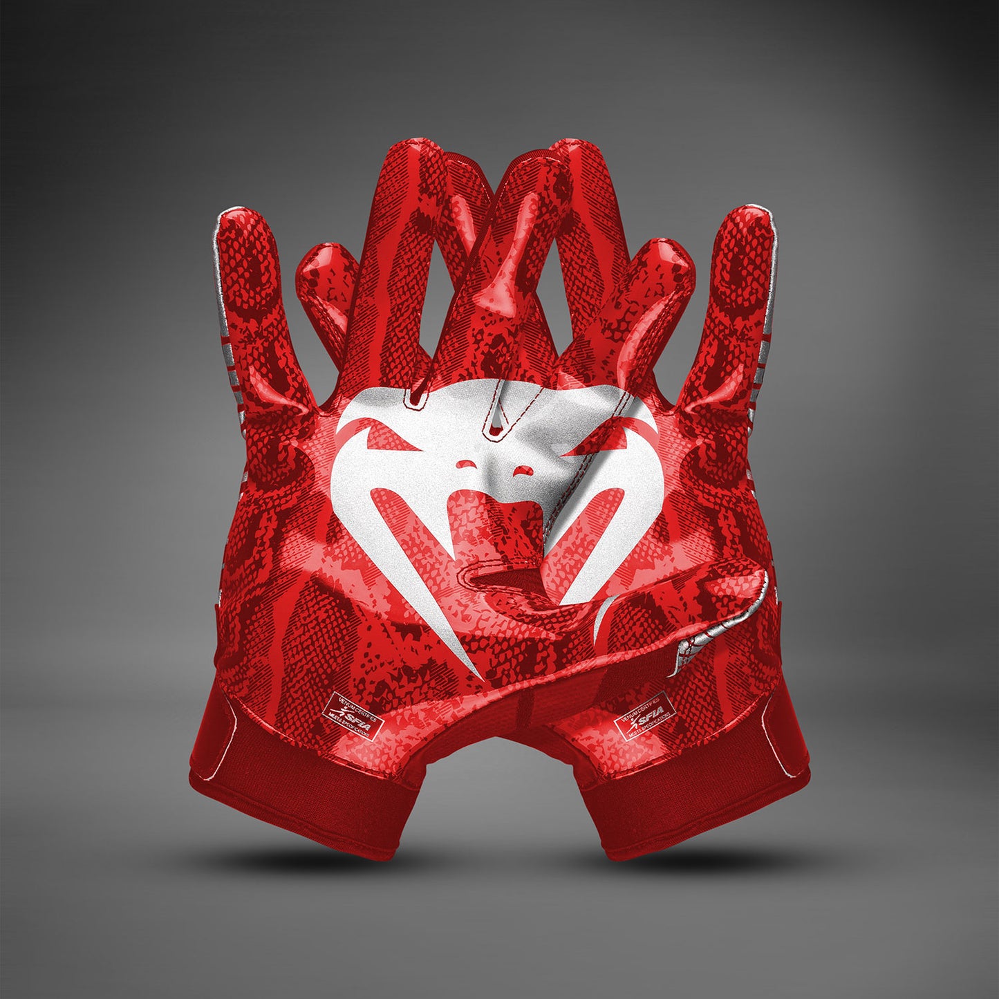Venum Elite Guantes de Fútbol - Rojo/Plata