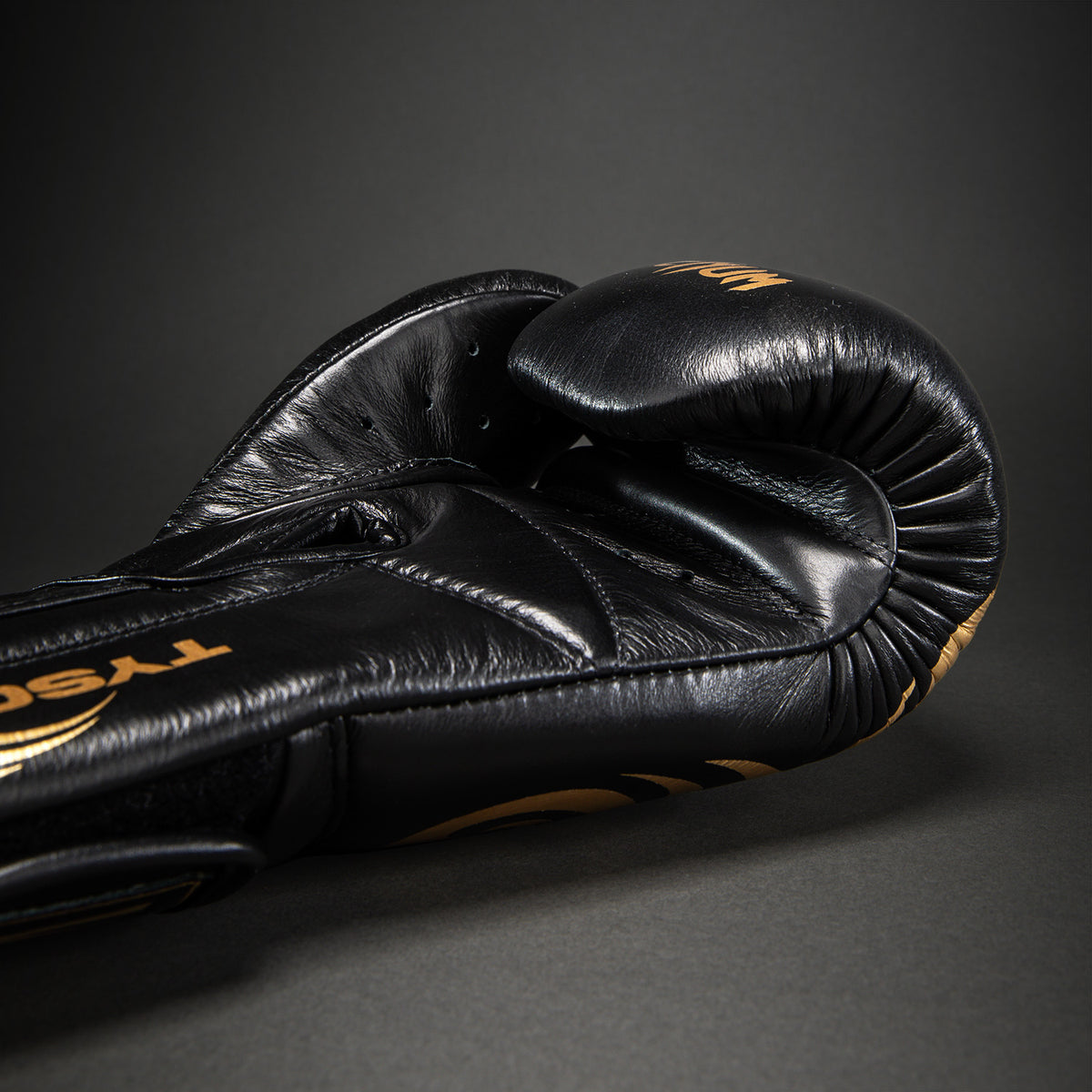 Venum Giant 2.0 Guantes de Boxeo Pro Mike Tyson – Negro/Oro - Bolsa con cordón incluida