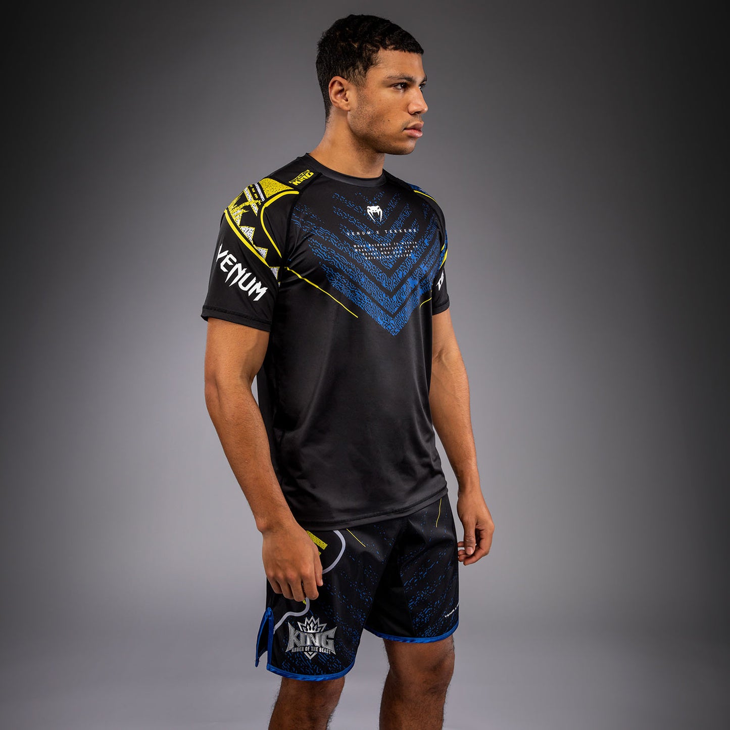 Venum x TEKKEN 8 Camiseta Dry-Tech King - Negro/Amarillo