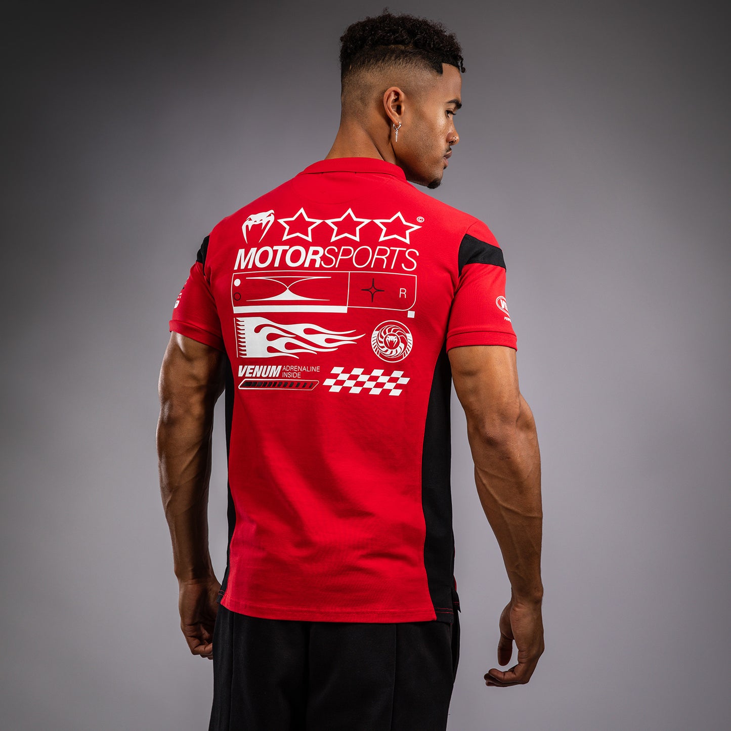 Venum Motorsport Polo de Algodón - Rojo de Corredor