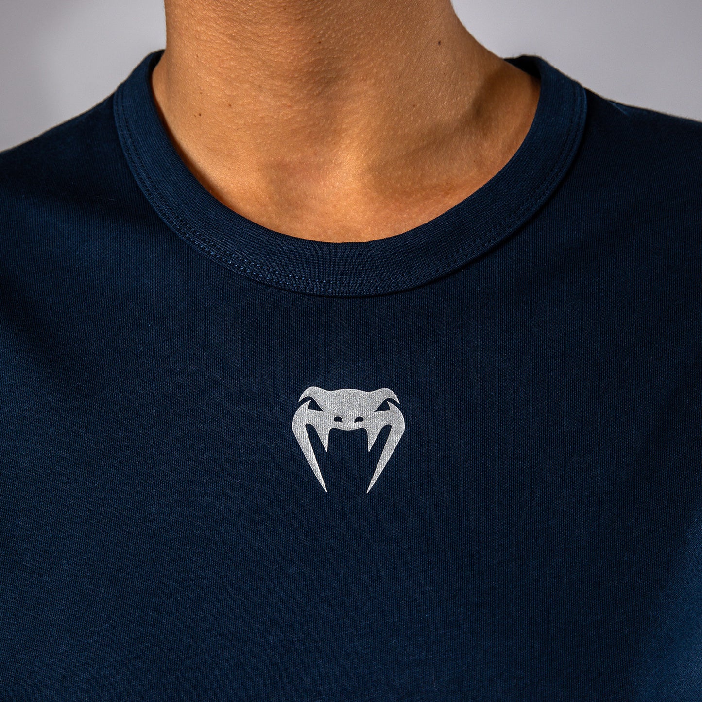 UFC Fusion by Venum Fight Week Camiseta de Manga Corta de Algodón para Mujer - Solid Azul oceánico