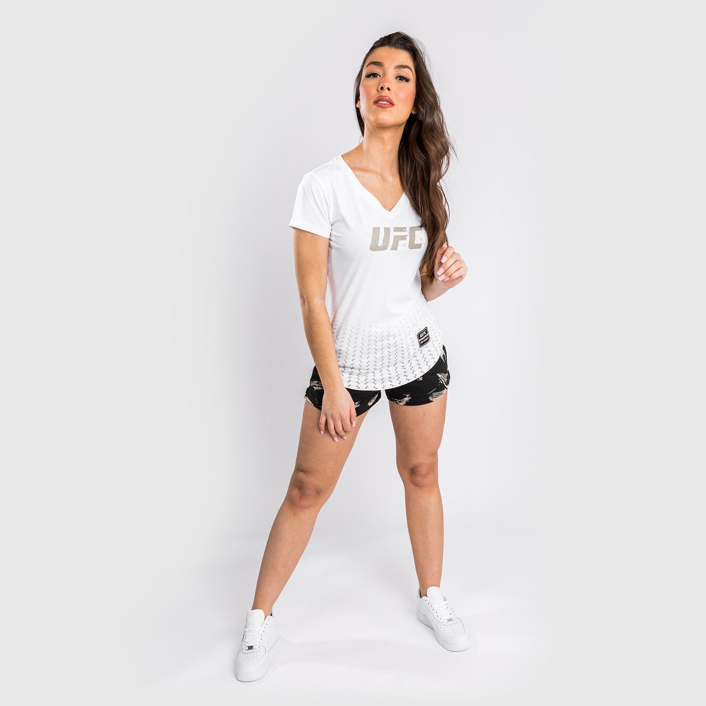 Camiseta UFC Venum Authentic Fight Week 2.0 - Para mujer - Blanco