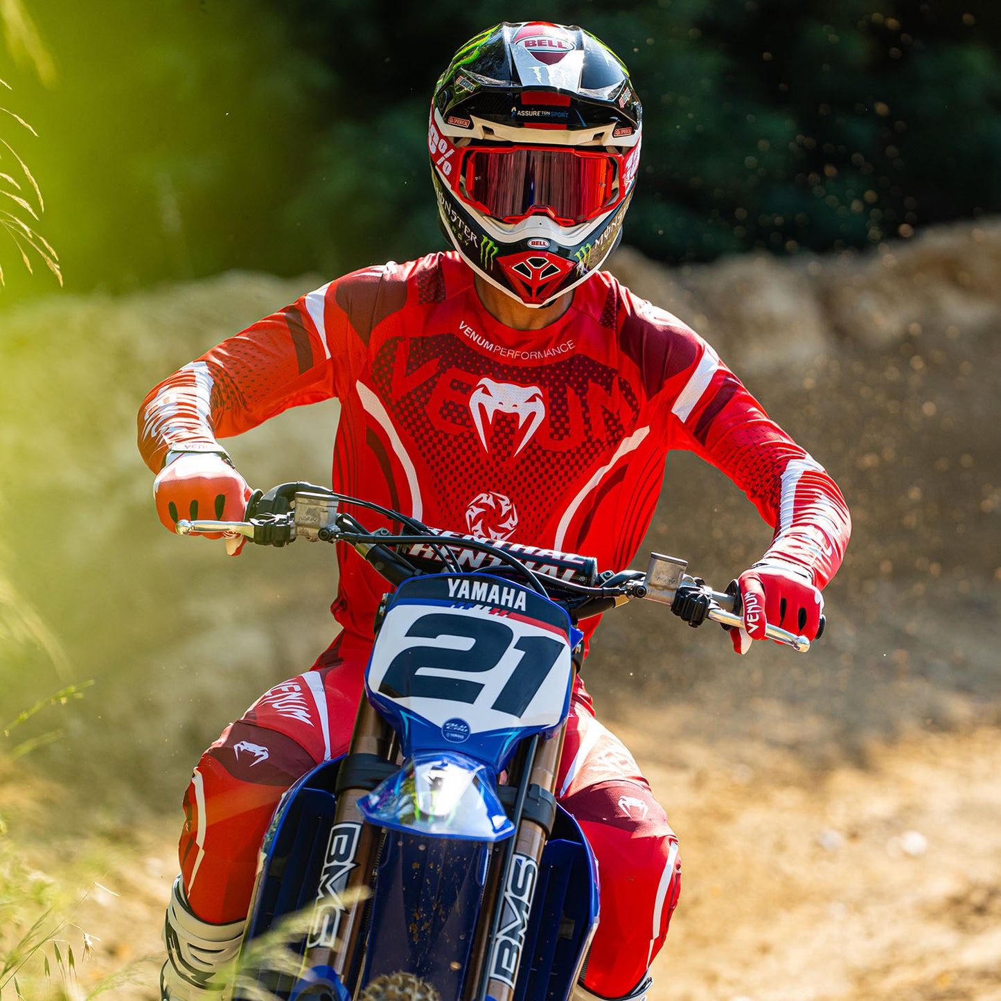 Venum MX Challenger Camiseta de Motorsports - Rojo