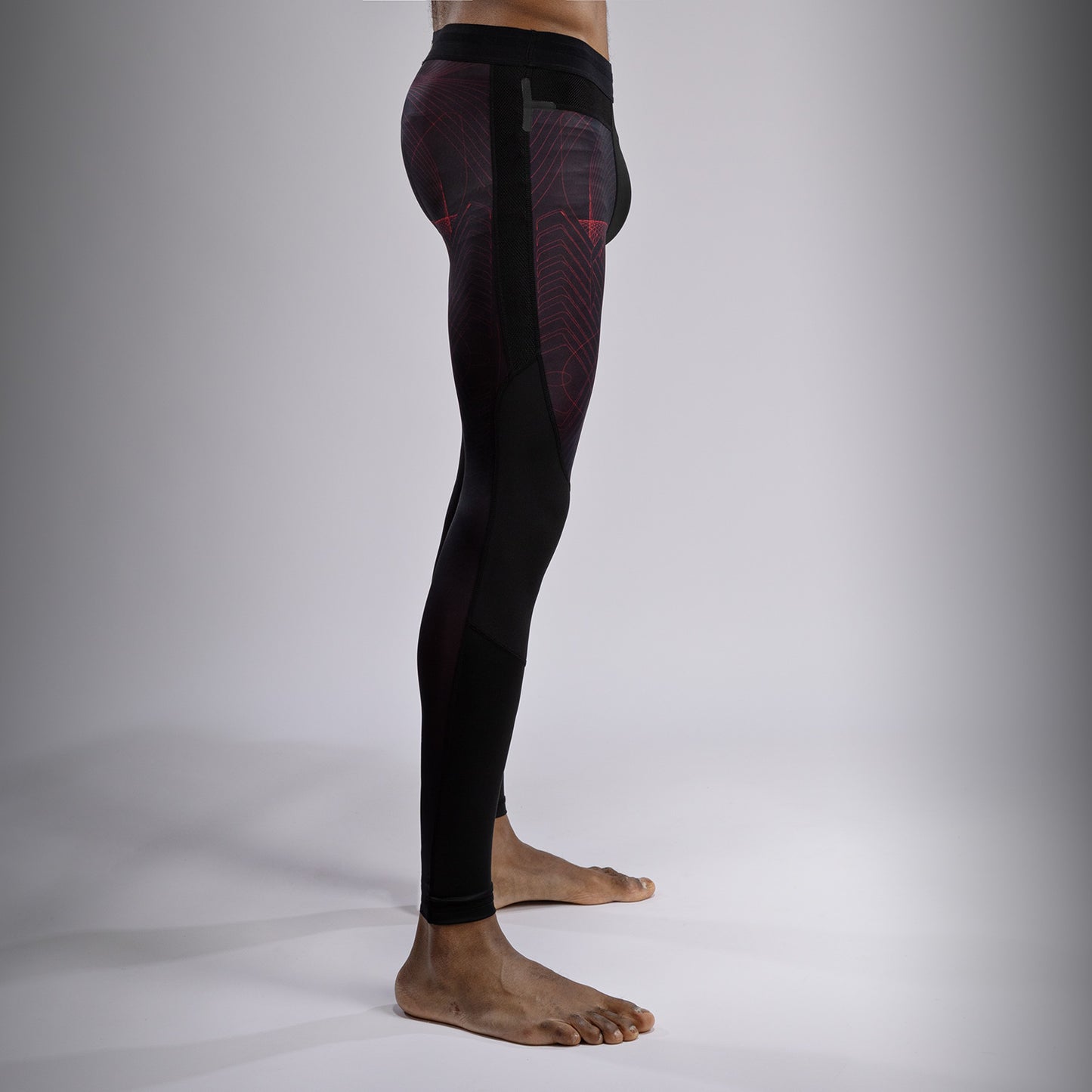 Venum G-Fit Air Spats para Hombre - Negro Profundo/Rojo Fuego
