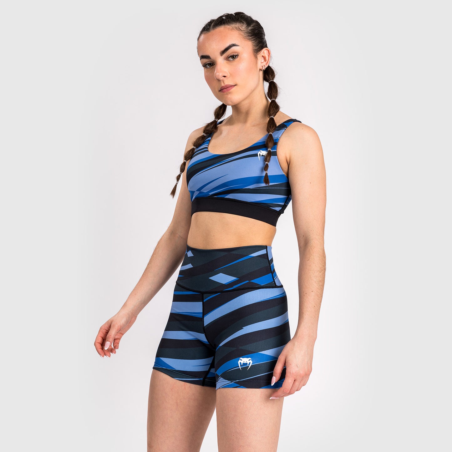 Venum Abyss Shorts de Compresión para Mujer - Azul Sombra