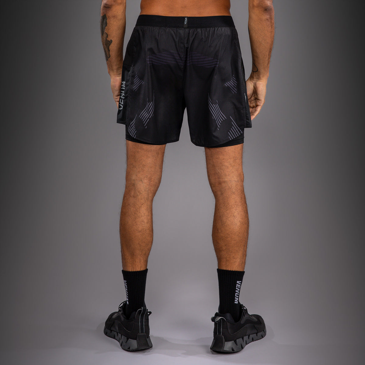 Venum No-Gi 6.0 Pantalón Corto de Entrenamiento - Negro/Gris