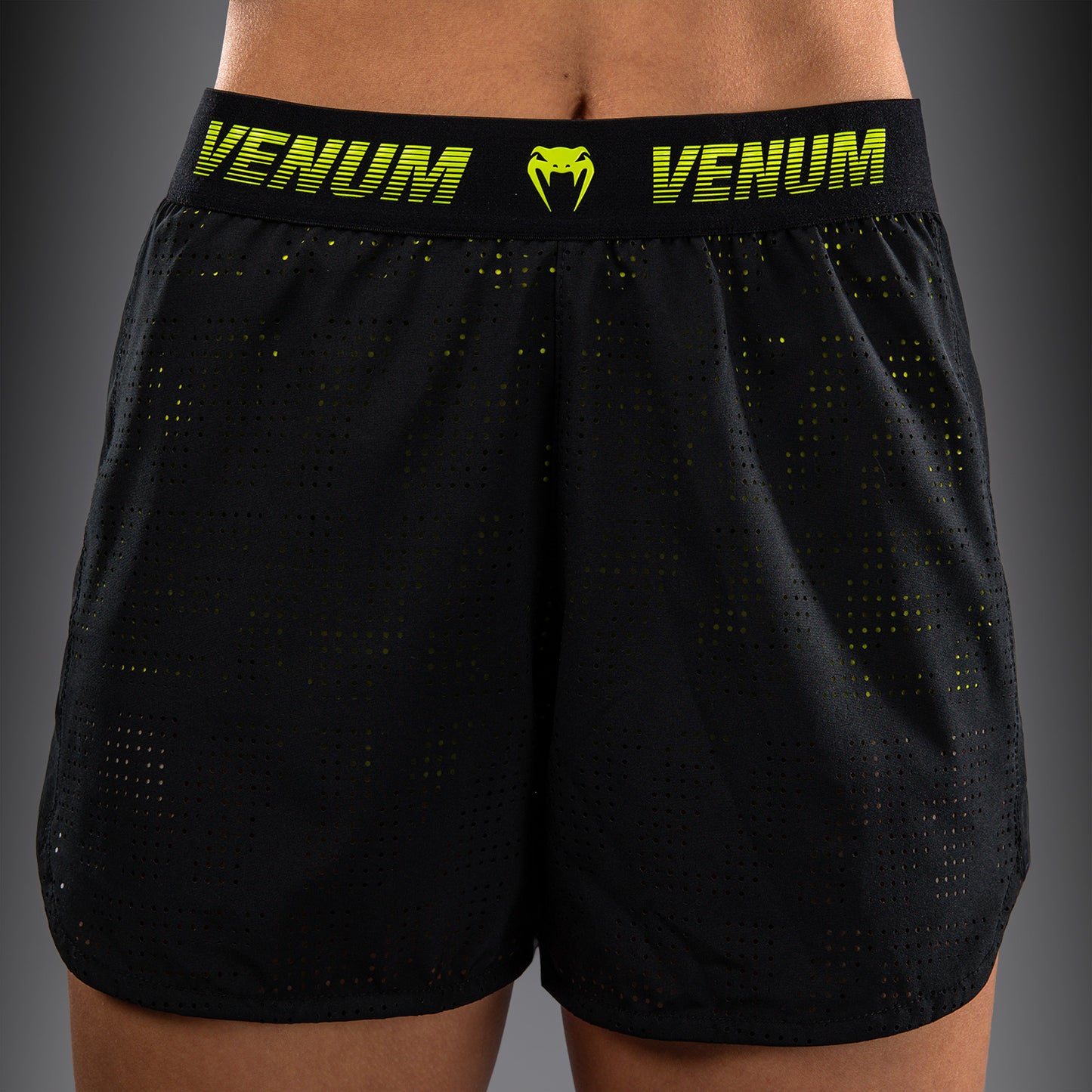 Venum Lazer Pantalón Corto de Entrenamiento Para Mujer - Negro/Amarillo