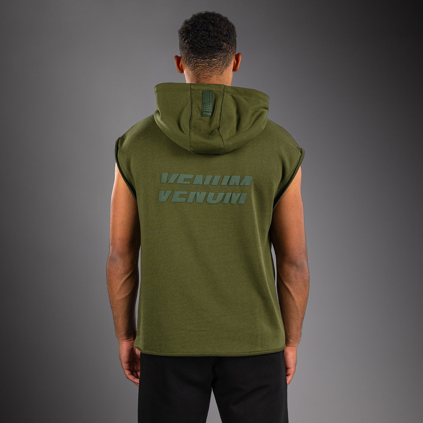 Venum Divide Sudadera con Capucha Sin Mangas - Verde Militar