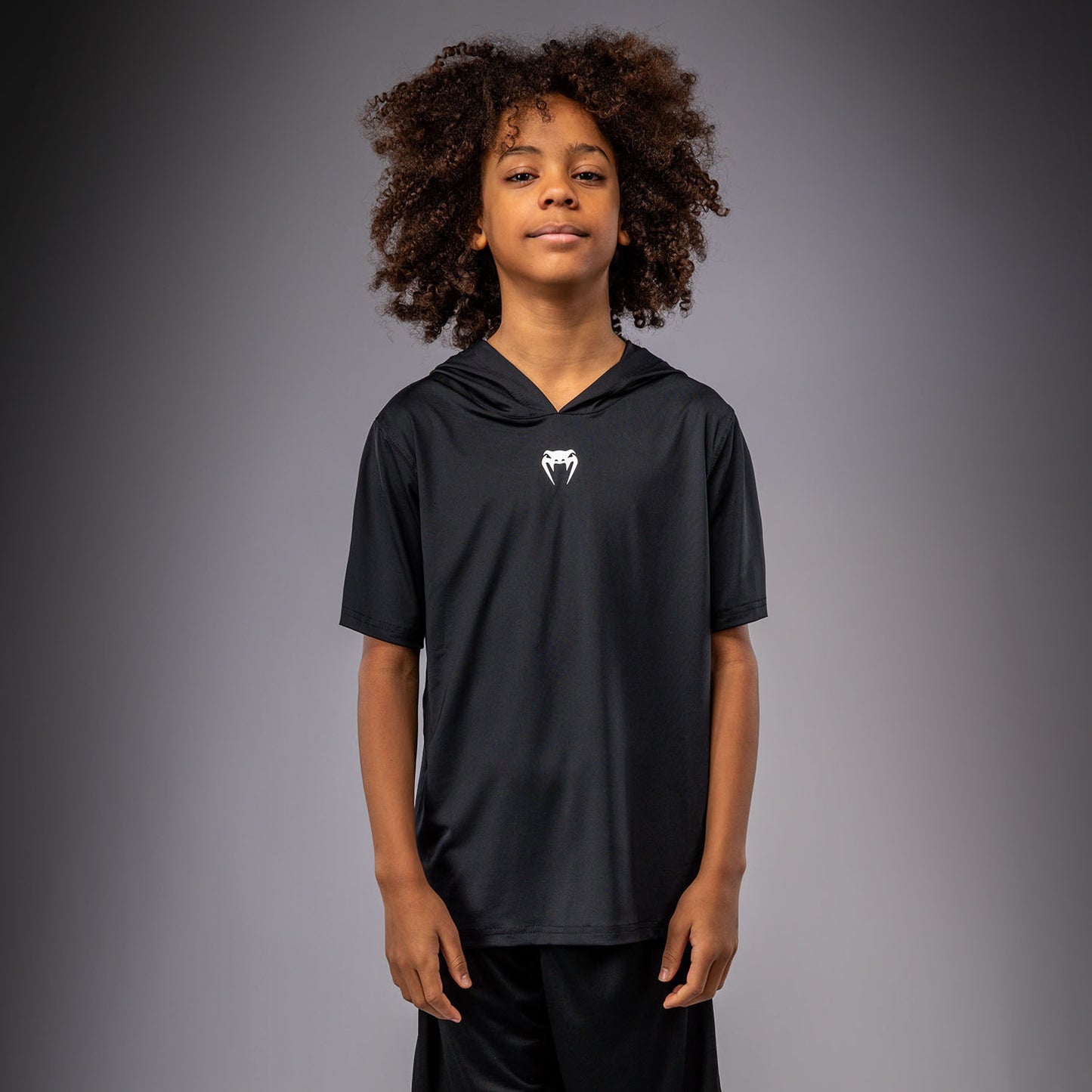 Venum Elite Sudadera Dry-Tech Manga Corta Para Niños - Negro