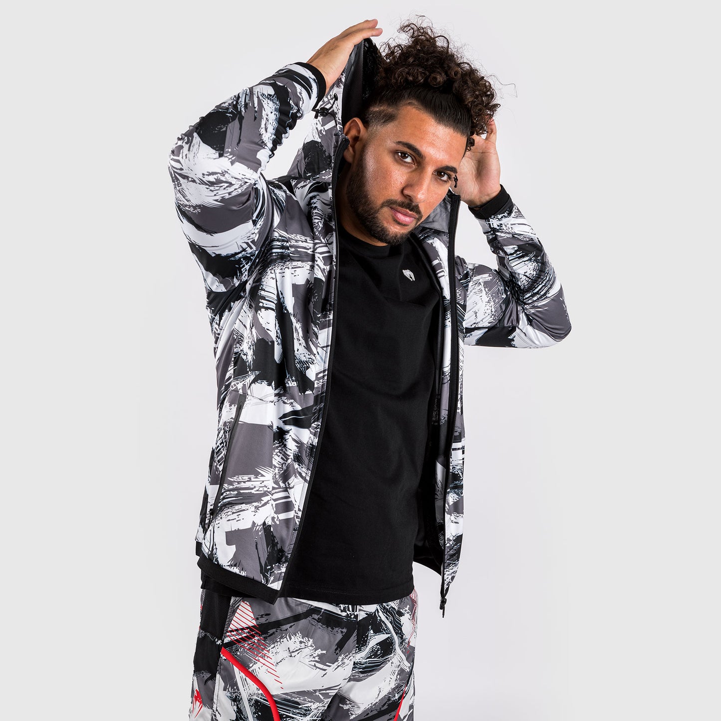Venum Electron 3.0 Sudadera con capucha - Gris/Rojo