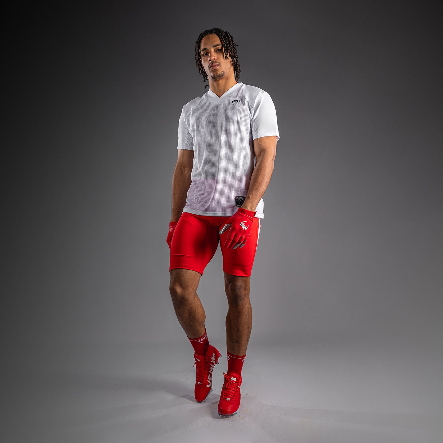 Venum Elite Fútbol Short de Compresión - Rojo