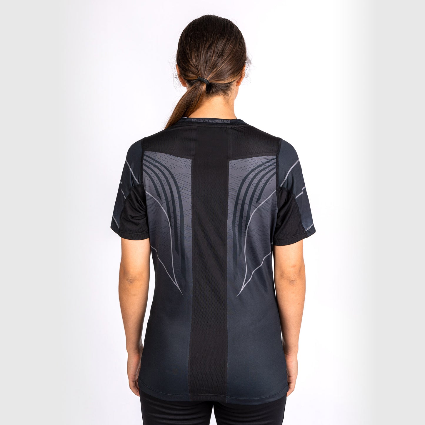 Camiseta UFC Venum Personalizada Auténtica Fight Night 2.0 Mujer - Negra