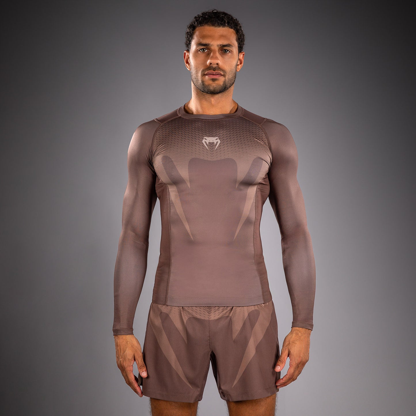 Venum No Gi Rashguards - Marrón Chocolate