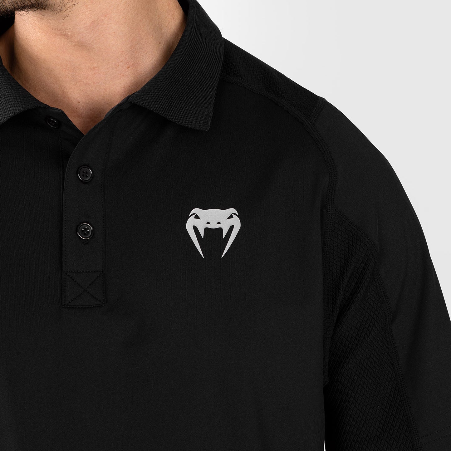 UFC Venum Performance Institute 2.0 Polo para Hombre - Negro/Rojo