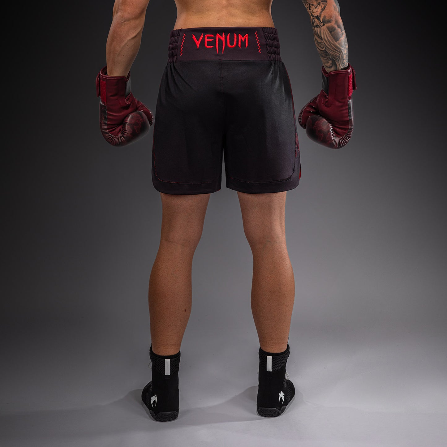 Venum Spectre Pantalón Corto de Boxeo – Negro/Rojo