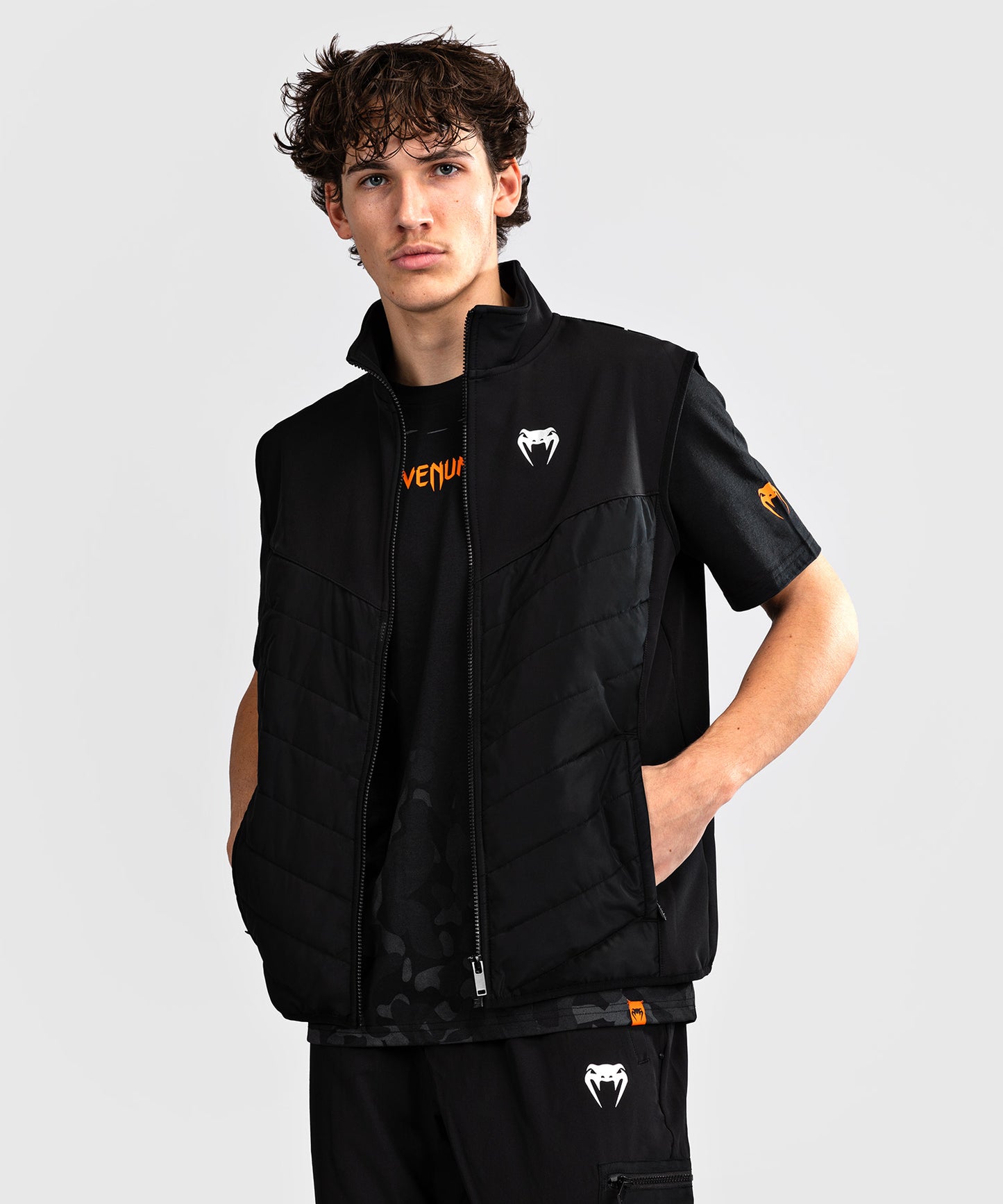 Venum Paddock Chaqueta Softshell Manga Corta - Negro
