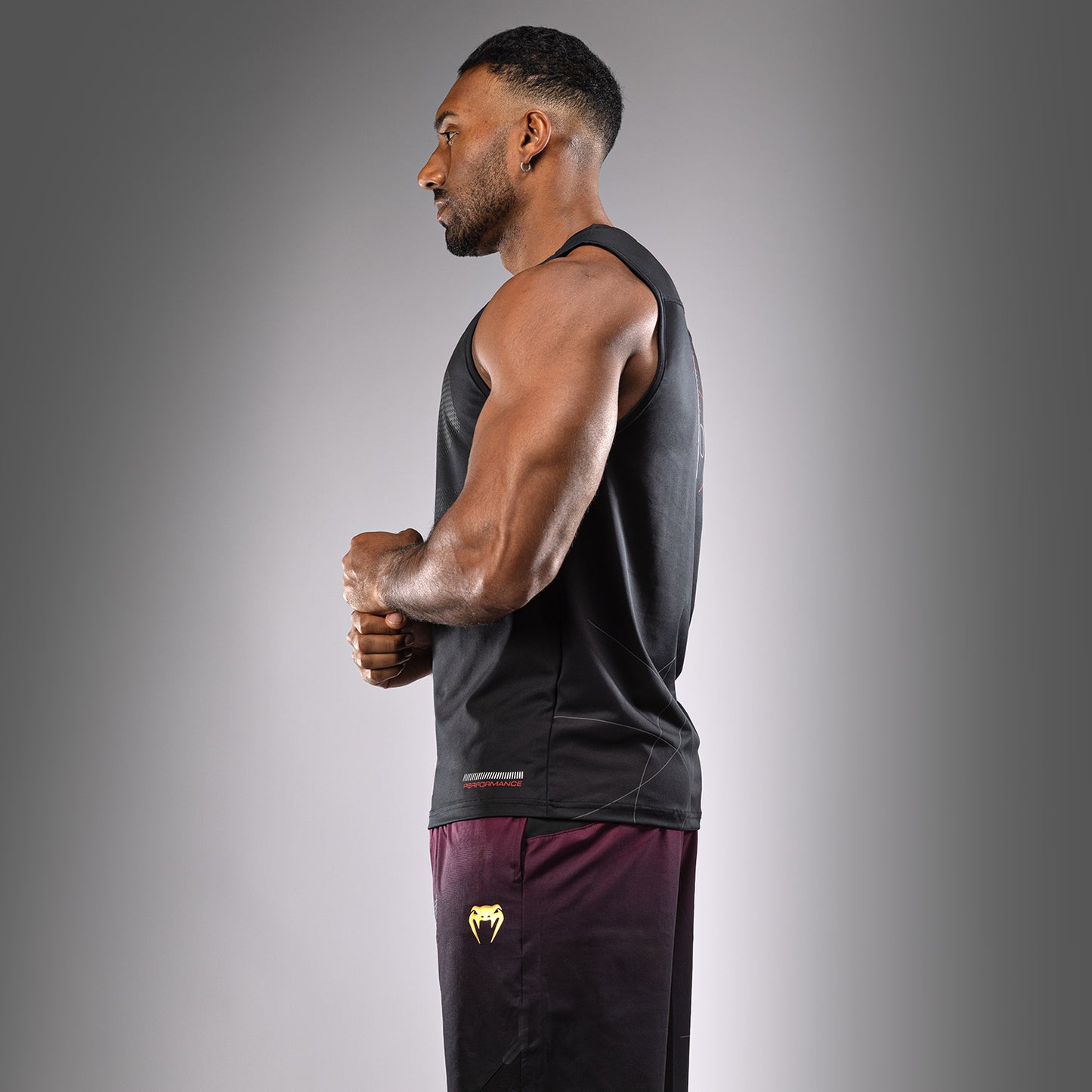 Venum Tactical XT  Camiseta de tirantes para hombre Dry Tech - Negro/Rojo fuego