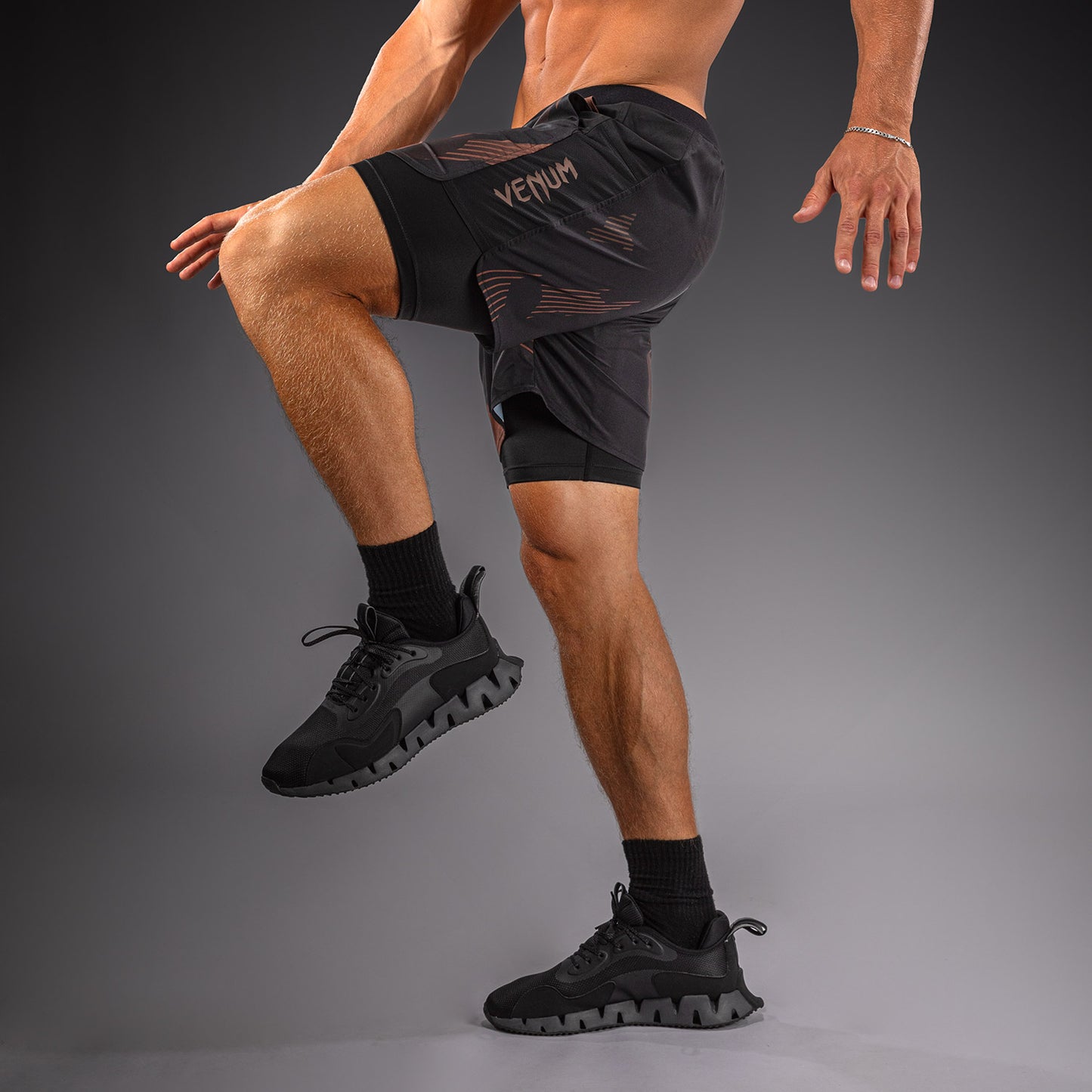 Venum No-Gi 6.0 Pantalón Corto de Entrenamiento - Negro/Marrón