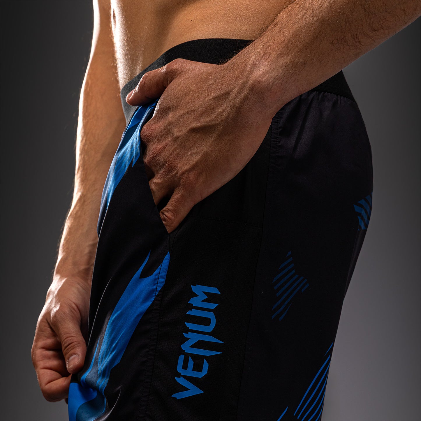 Venum No-Gi 6.0 Pantalón Corto de Entrenamiento - Negro/Azul