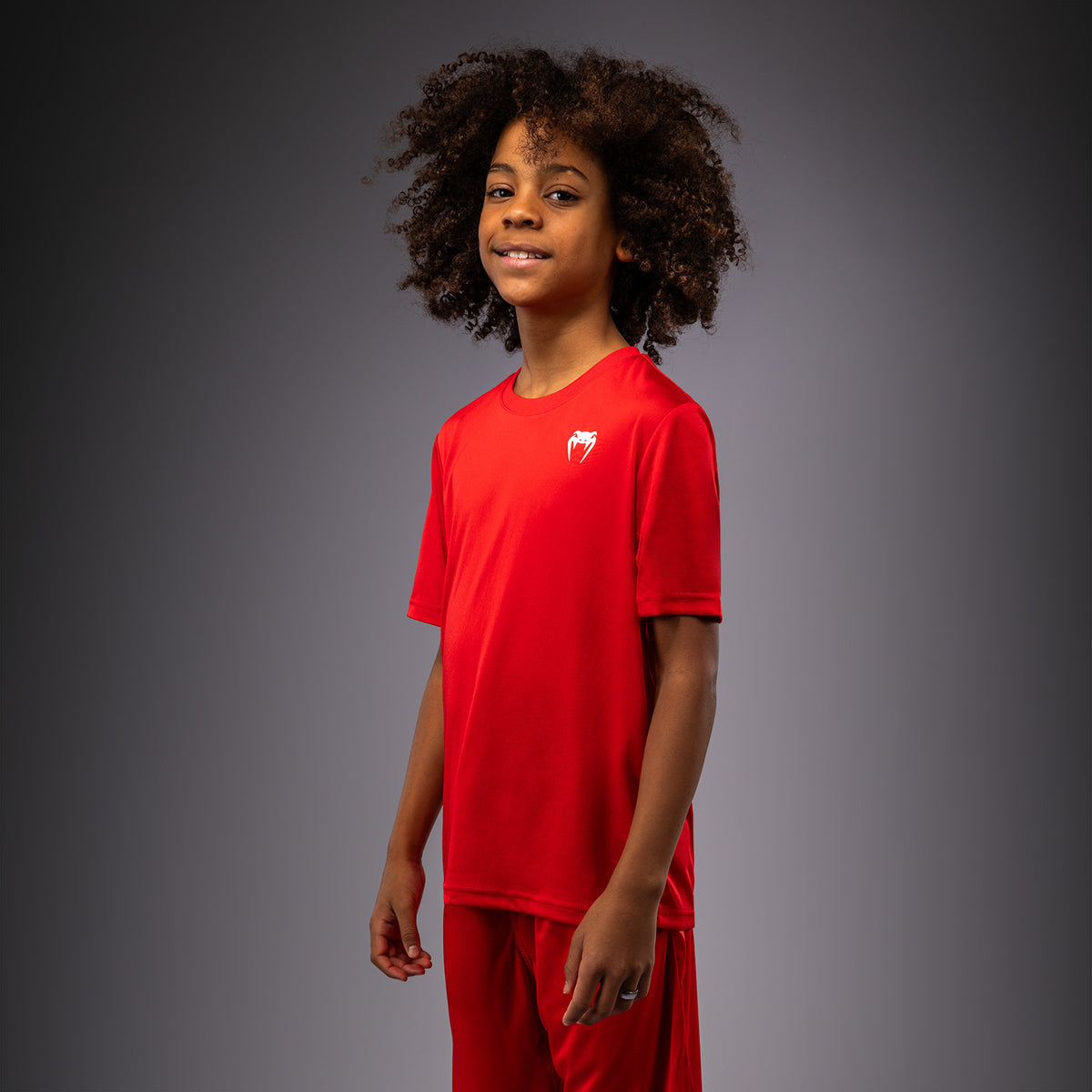 Venum Lineup Camiseta de Rendimiento Manga Corta Para Niños - Rojo/Blanco
