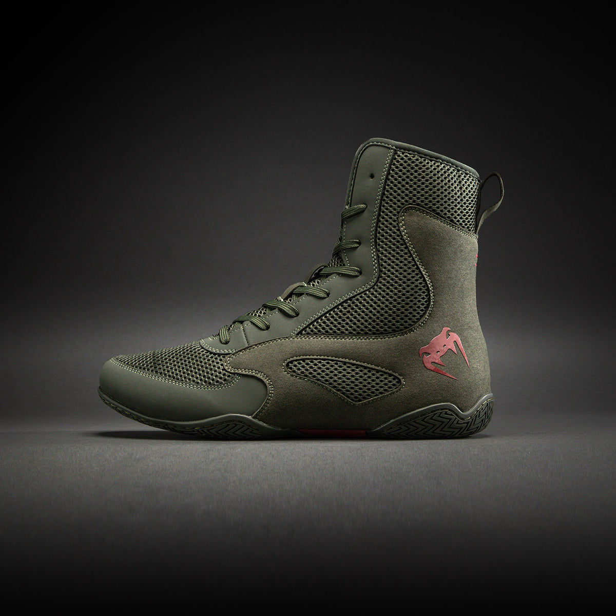 Venum Contender Zapatillas de boxeo - Caqui/Rojo