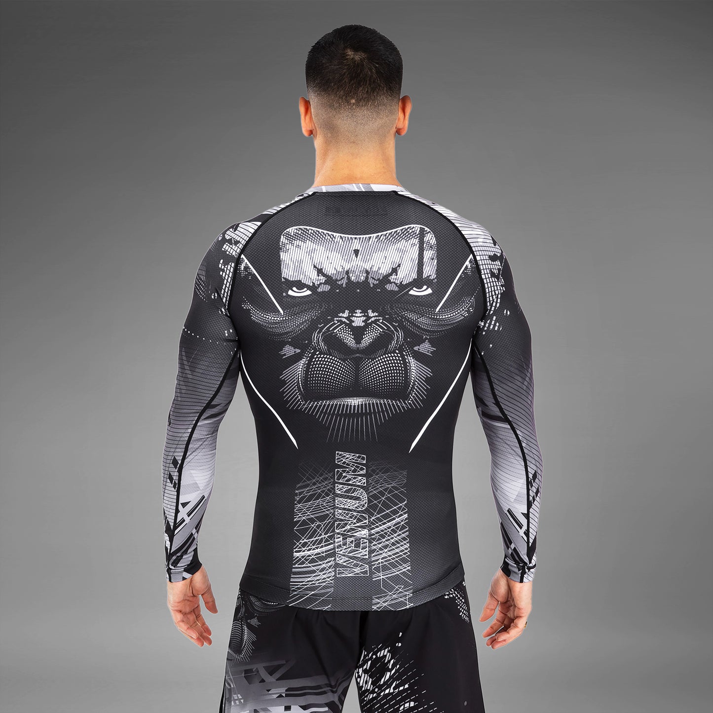 Venum Gorilla Jungle Rashguard Manga Larga - Negro/Blanco