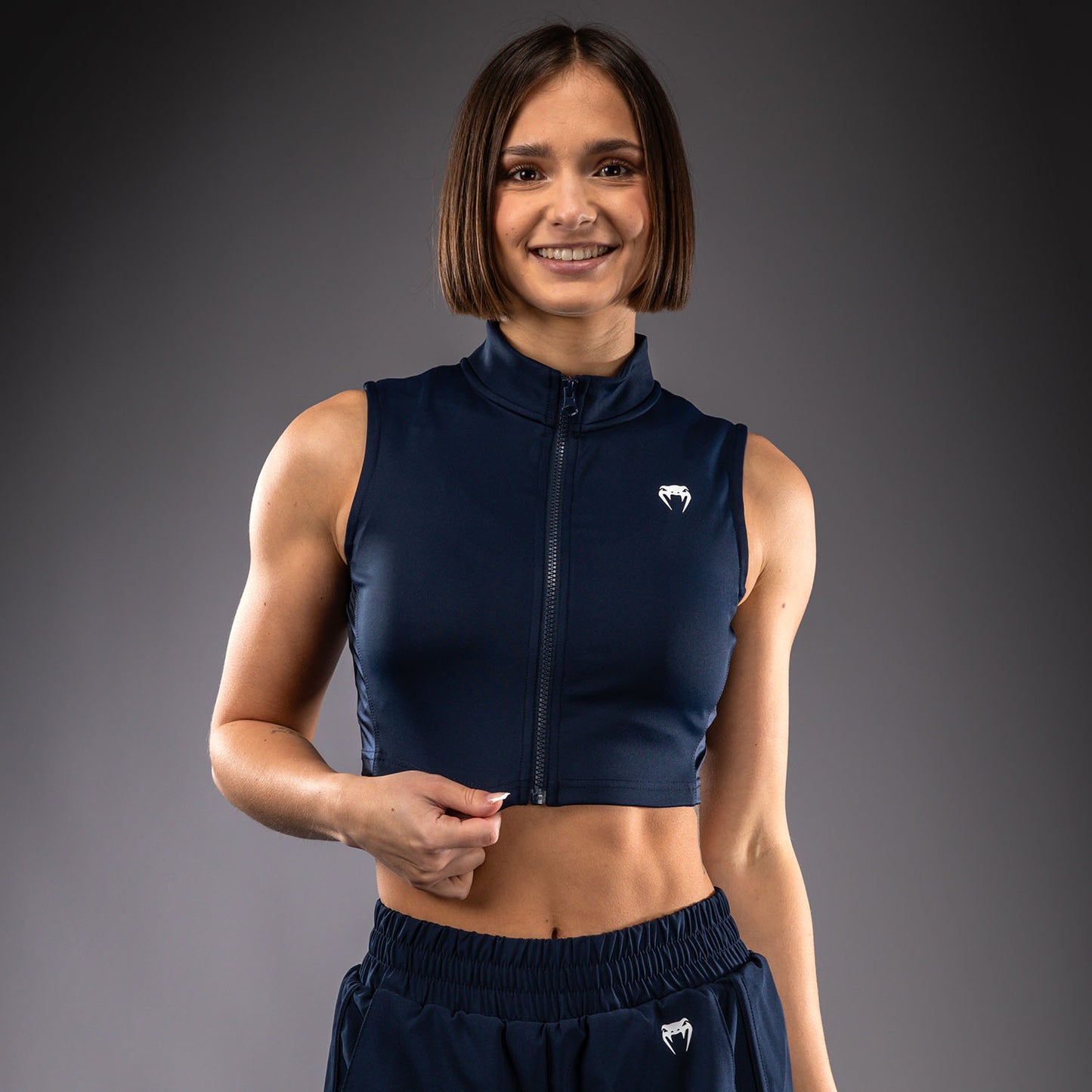Venum Sculpt Shape Crop Top Para Mujer - Azul Marino