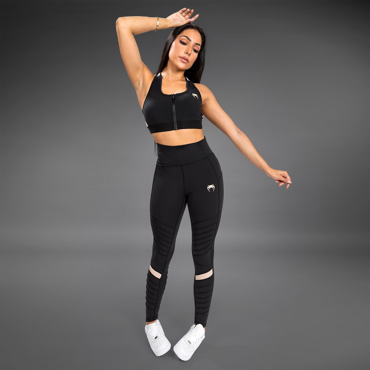 Leggings Venum Moto - Negro/Arena