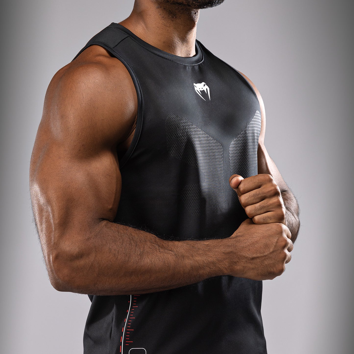 Venum Tactical XT  Camiseta de tirantes para hombre Dry Tech - Negro/Rojo fuego