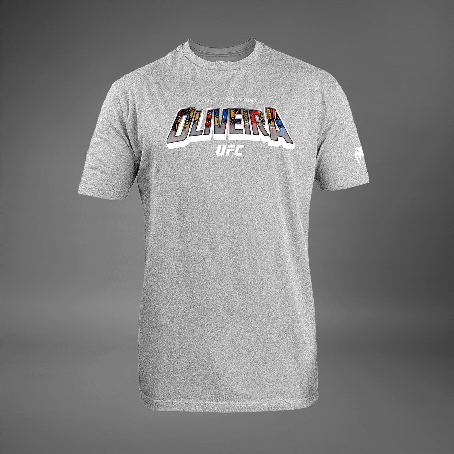 UFC Unrivaled by Venum Charles Oliveira Camiseta para Hombres - Gris Melange