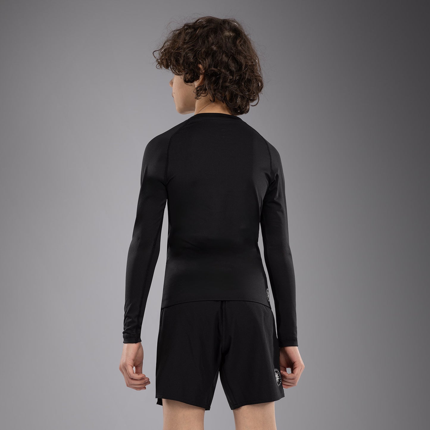 Venum Contender Rashguards de Mangas Largas para Niños - Negro