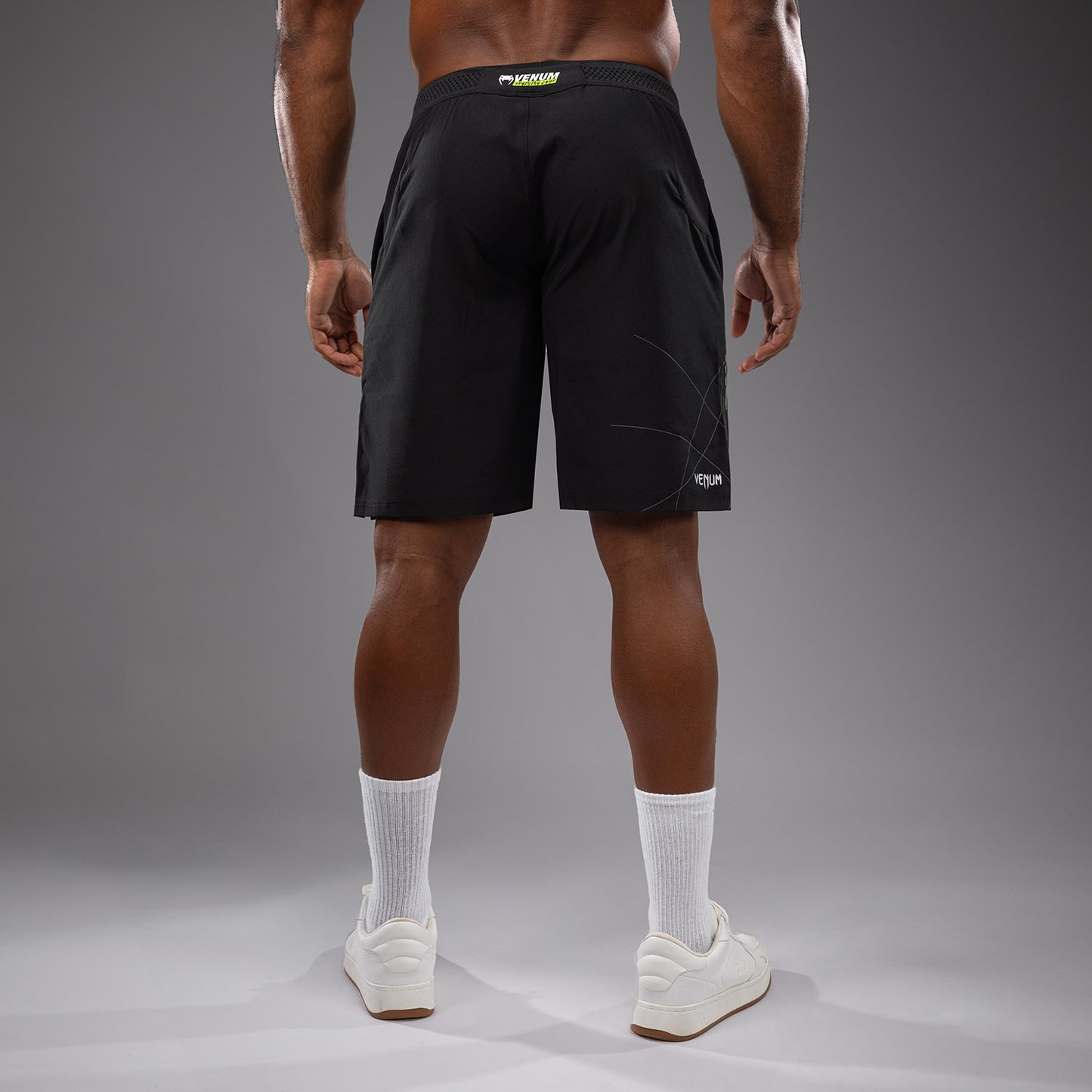 Venum Training Camp 4.0 Pantalón Corto de Entrenamiento - Negro/Verde Neón