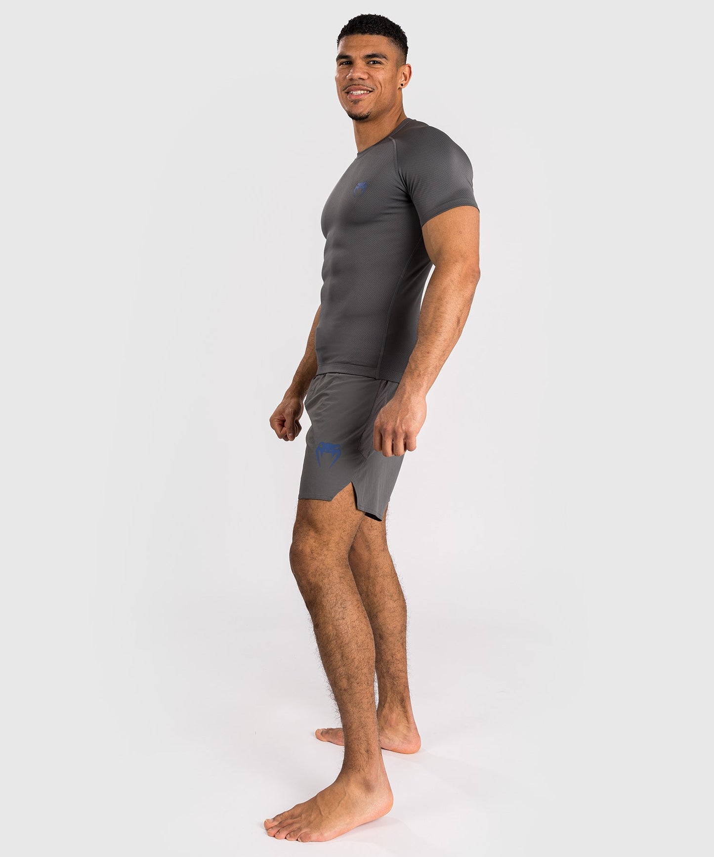 Venum Contender Lycra de manga corta para hombre - Gris