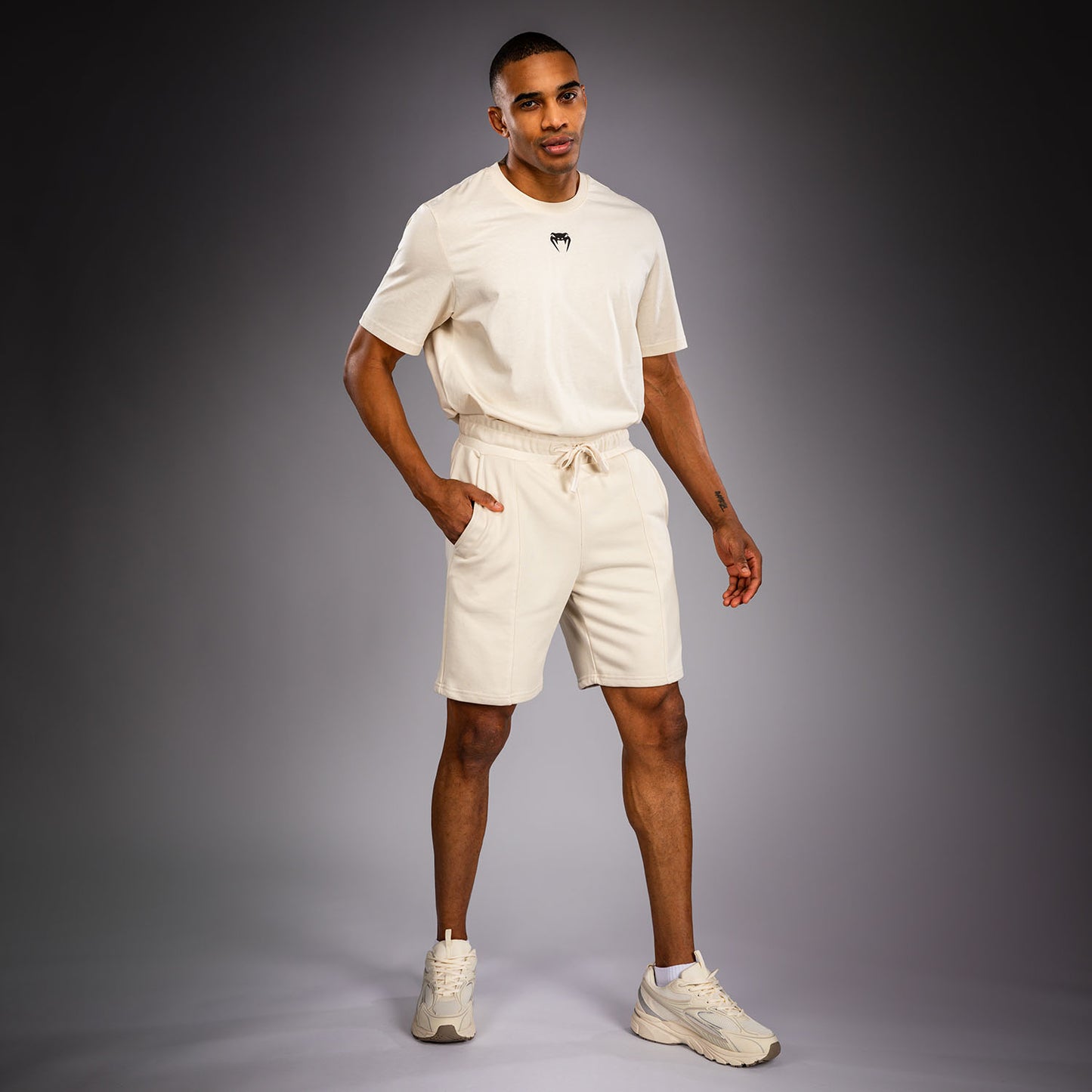 Venum Contender Fleece Pantalón Corto de Algodón – Blanco Hueso