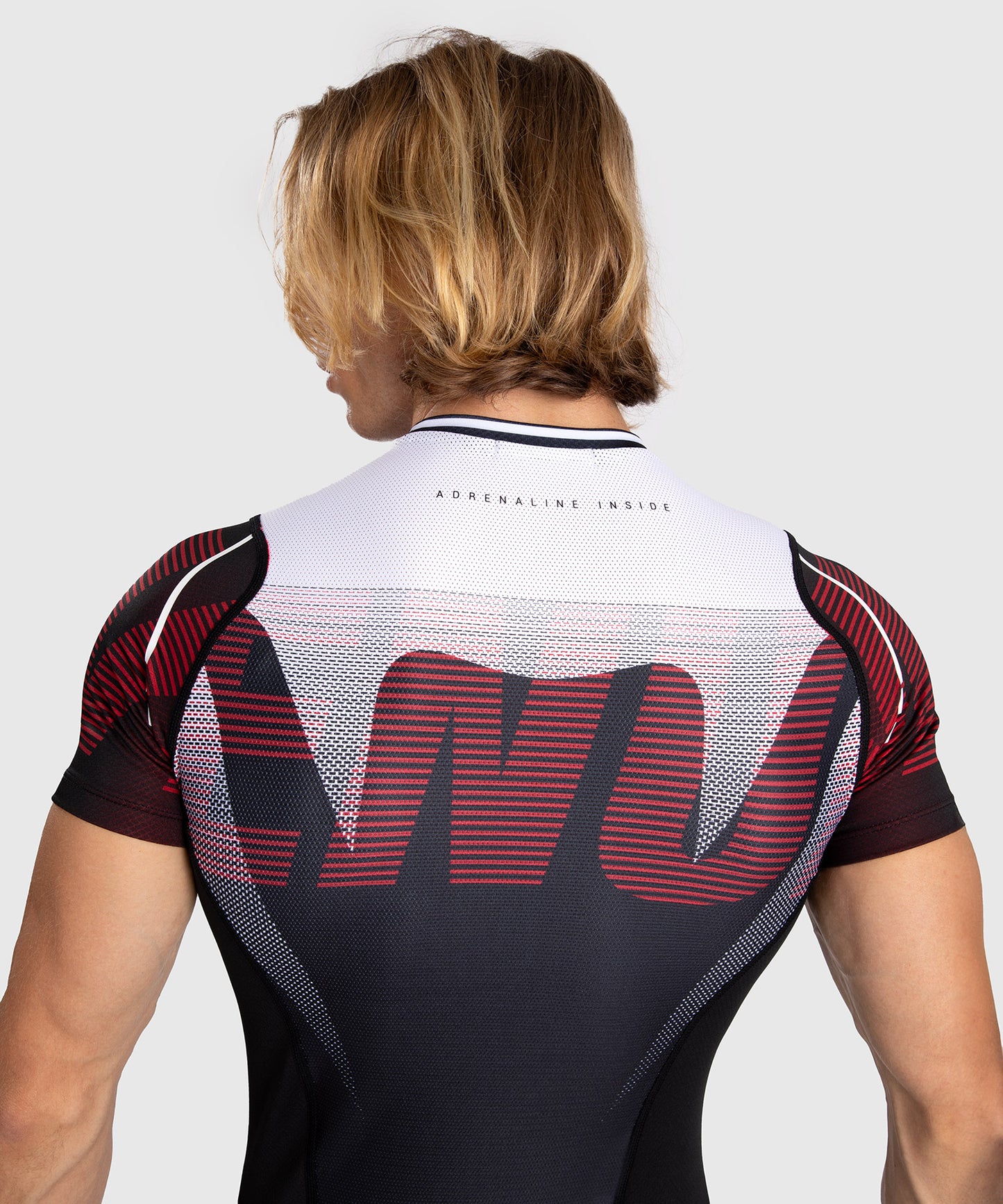 Venum Adrenaline Rashguard de Manga Corta para Hombre - Red
