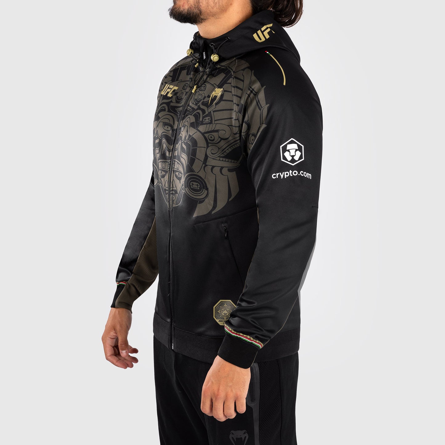 Noche UFC by Venum Authentic Fight Night Sudadera con capucha para hombre - Negro