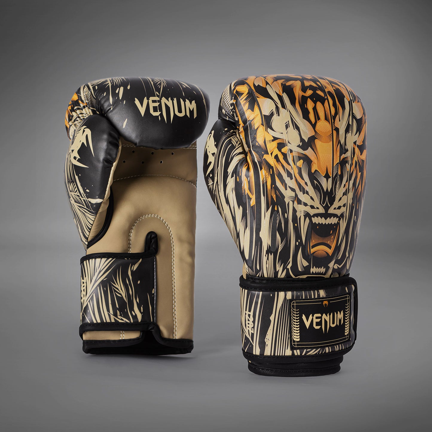 Venum Tiger Guantes de Boxeo - Negro/Naranja Neón