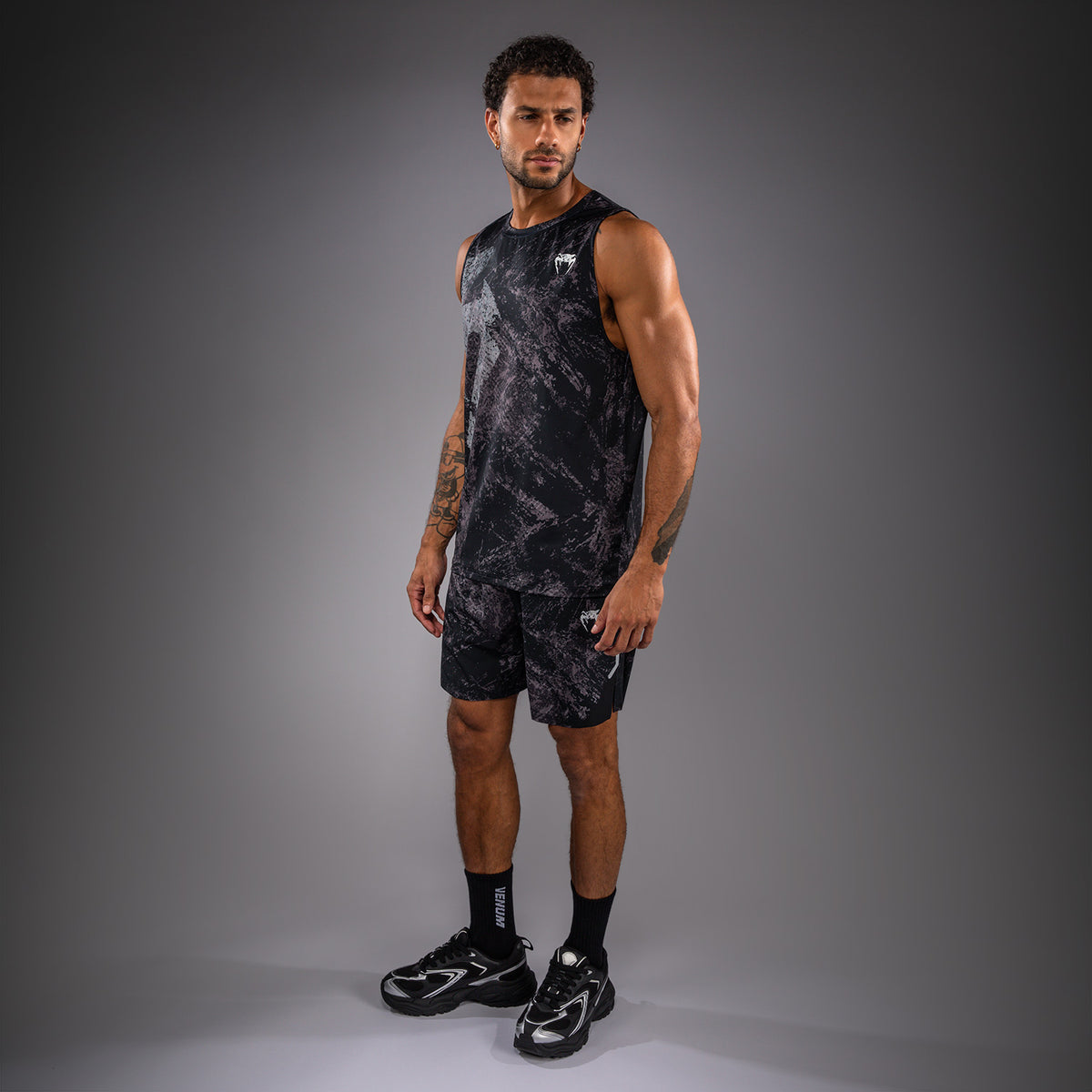 Venum Rage & Workout Camiseta de Tirantes Dry Tech - Negro/Gris
