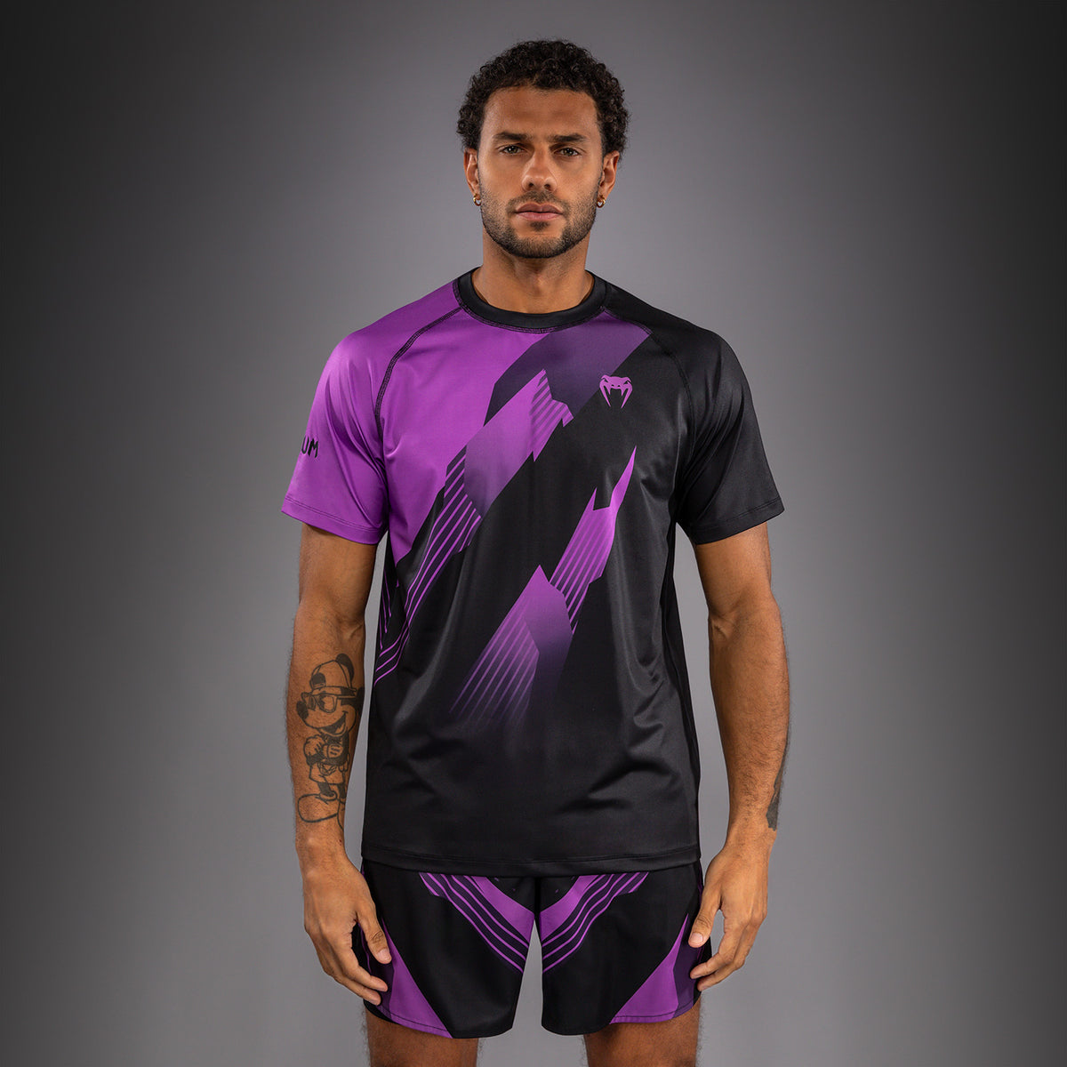 Venum No-Gi 6.0 Camiseta Dry Tech - Negro/Púrpura