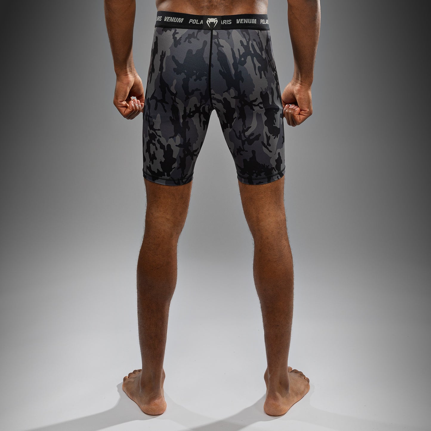 Venum x Polaris Vale Tudo Shorts - Negro/Gris Tormenta