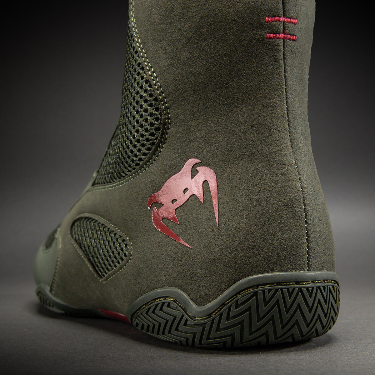 Venum Contender Zapatillas de boxeo - Caqui/Rojo