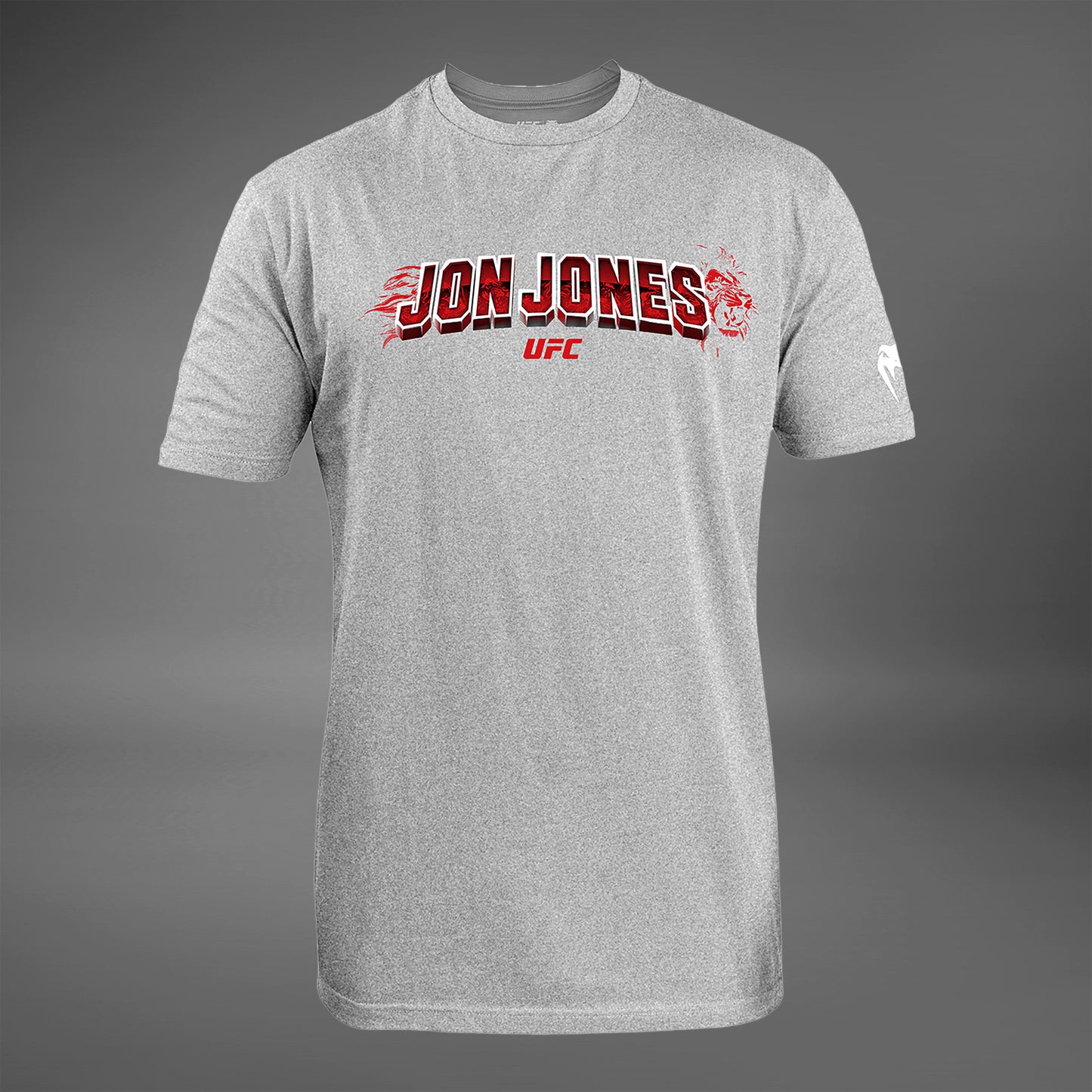 UFC Unrivaled by Venum Jon Jones Camiseta para Hombres - Gris Melange
