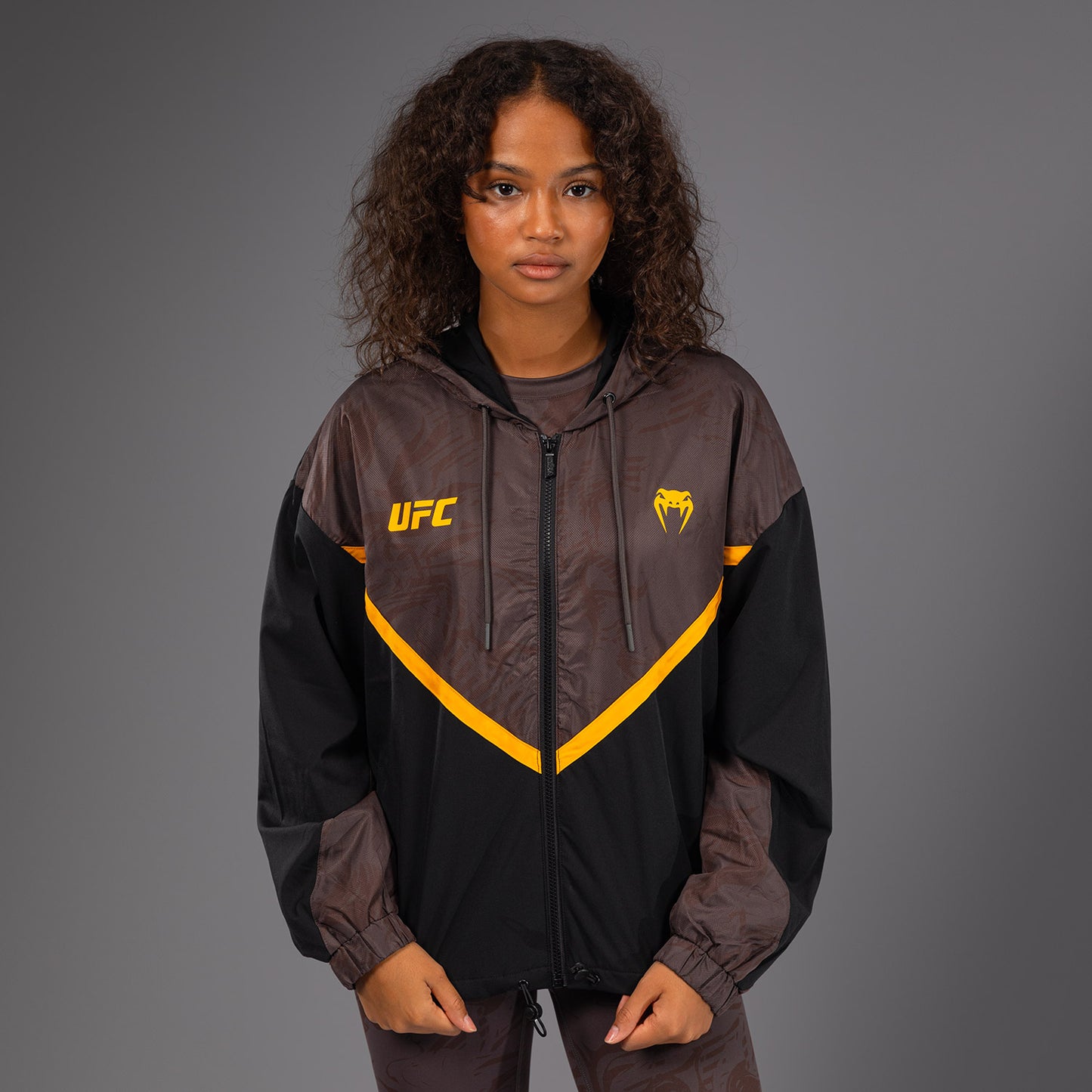 UFC Fusion by Venum Fight Week Sudadera con Cremallera para Mujer - Marrón tierra