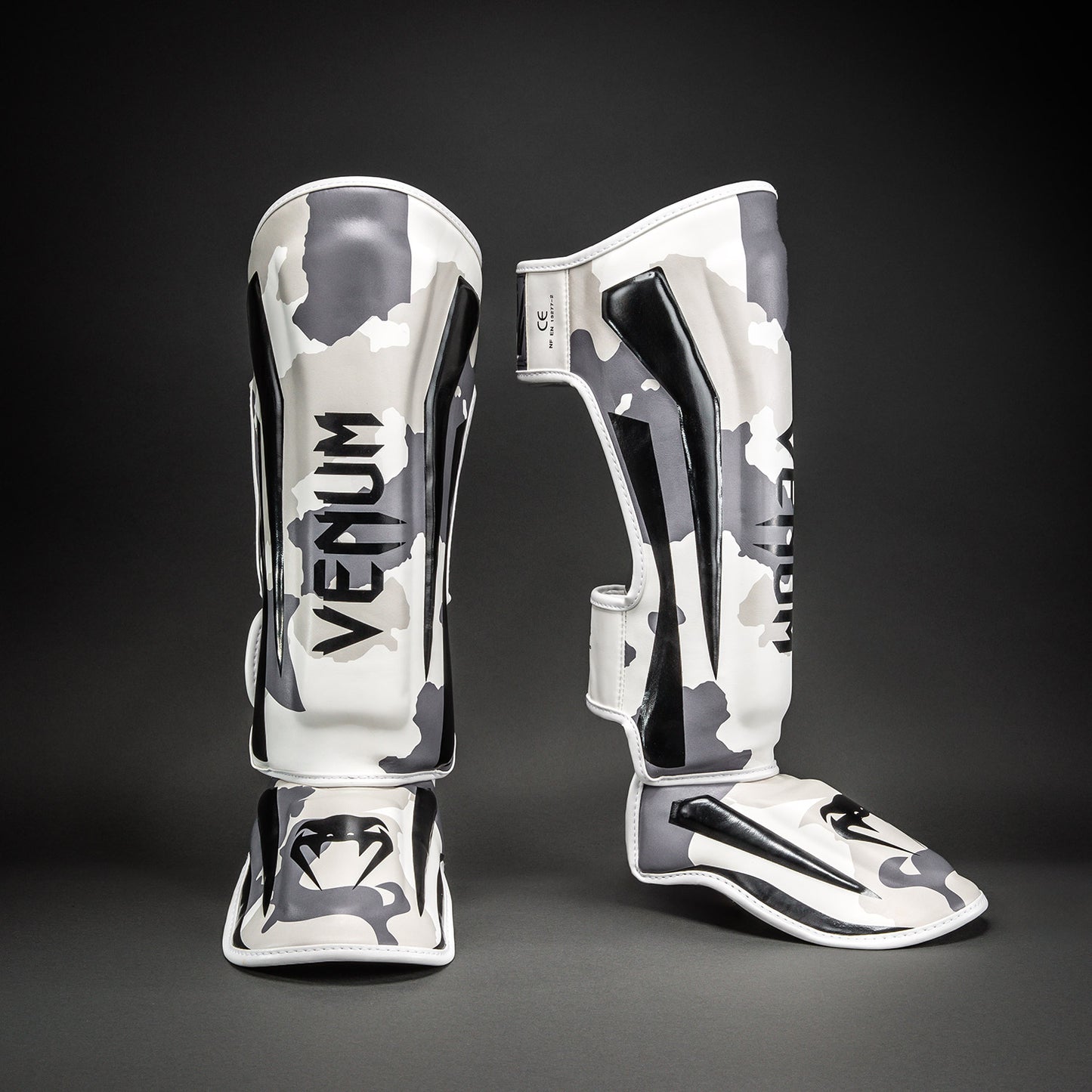 Venum Elite Espinilleras - Blanco/Gris Claro