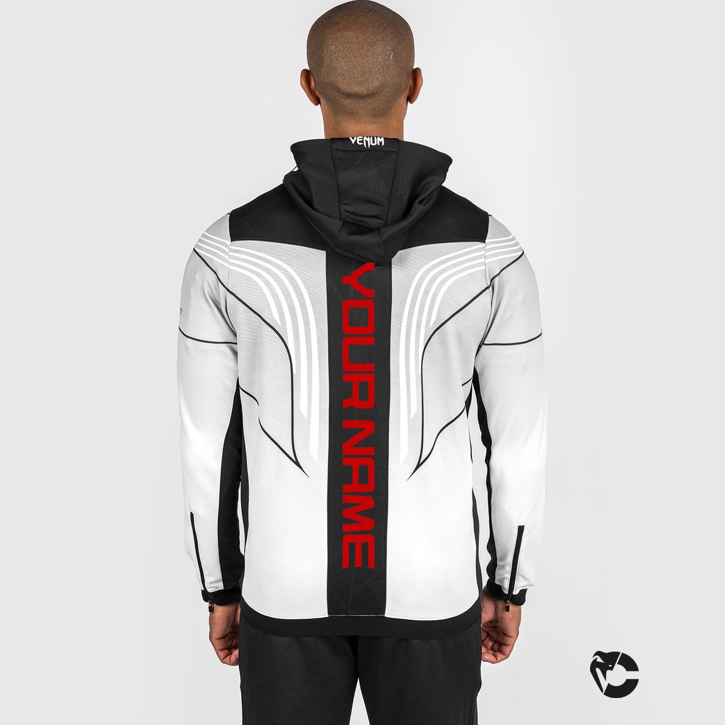Sudadera con capucha UFC Venum Authentic Fight Night 2.0 para hombre - Blanco
